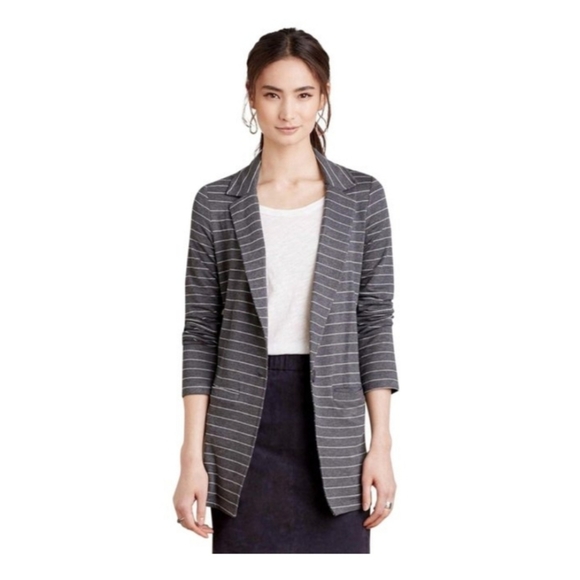 Anthropologie Jackets & Blazers - Anthropologie | Dolan | long striped blazer XS